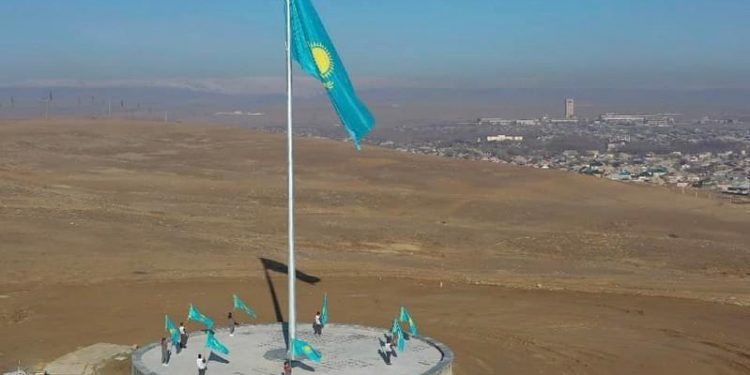 Кентауда рәміздер алаңы салынып жатыр