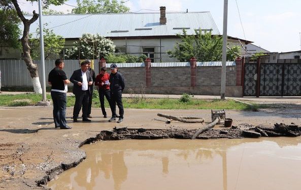 Кентауда су құбыры жарылып, 3 мөлтек аудан мен бірнеше көше тұрғындары сусыз қалды