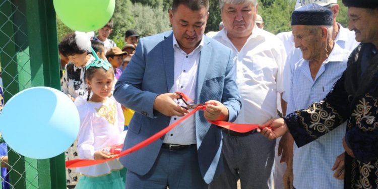 Түлкібаста спорт алаңшасы ашылды