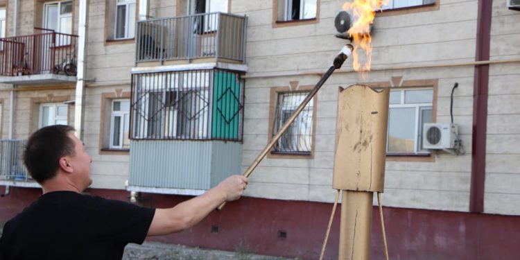 Кентауда алғашқы көпқабатты үйлер газға қосылды