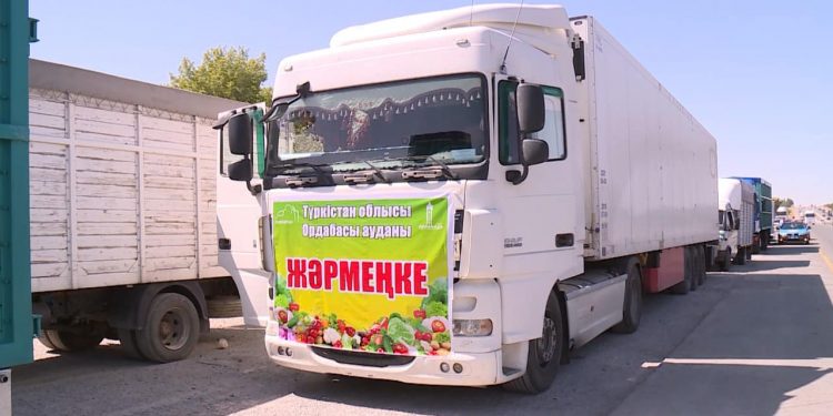 Түркістан облысының шаруалары Нұр-Сұлтанда өтетін жәрмеңкеге 500 тоннадан астам өнім жіберді