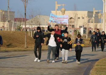 Түркістанда «Денсаулыққа қарай 10 000 қадам» акциясы өтті