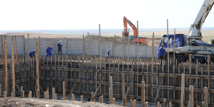 Сарыағашта кәріз тазарту қондырғысының құрылысы жүргізілуде