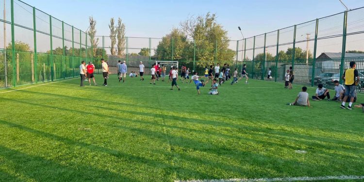 Келес ауданында ашық футбол алаңшасы пайдалануға берілді