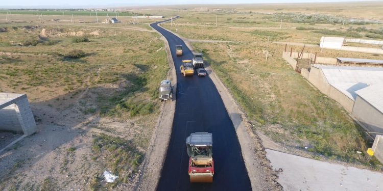 Түркістанда облыстық маңызы бар жолдарды жөндеу жұмыстары қарқынды жүргізілуде