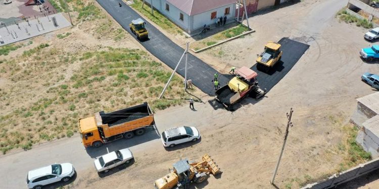 Арыста қала мен ауылдарда жолдардың құрылысы жүргізілуде