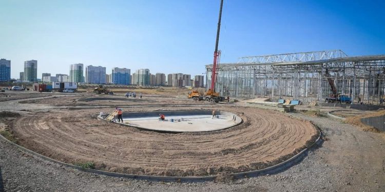 Түркістанда белсенді демалыс саябағының құрылысы жүргізіліп жатыр