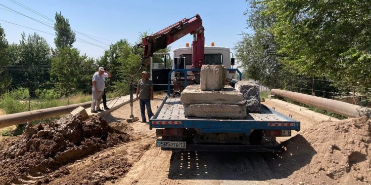 Келестегі апатты көпір қалпына келтірілді