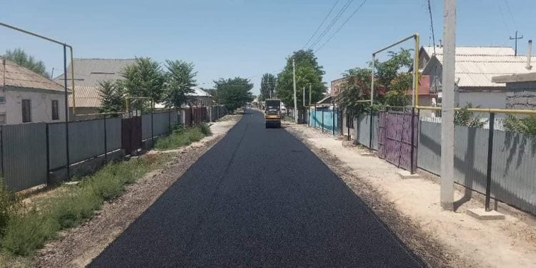 Жетісайда жол салу жұмыстары қарқынды жүргізіліп жатыр