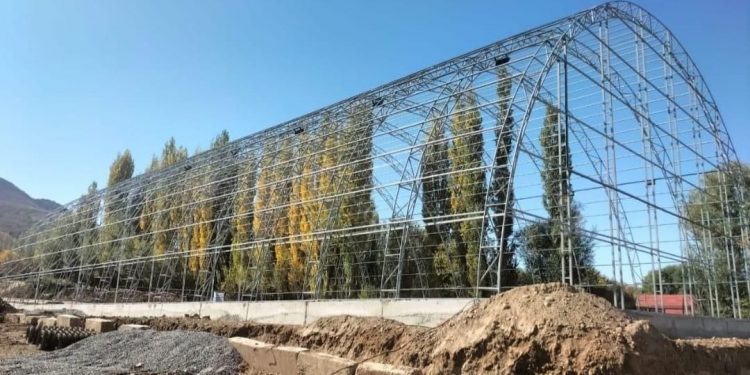 Төлебиде жаңа спорт кешені салынып жатыр