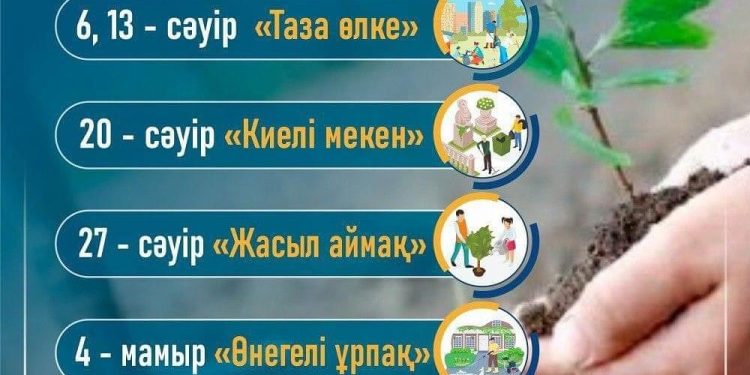 «Таза Қазақстан» республикалық экологиялық акциясы басталды