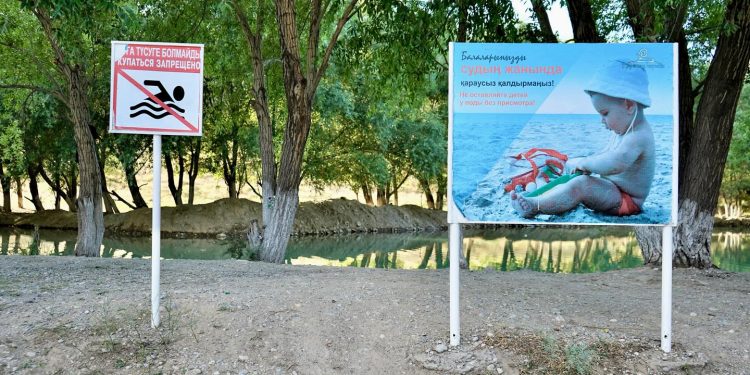 Кентауда бассейндер мен су айдындарына түсіндірме жұмыстары жүргізілді