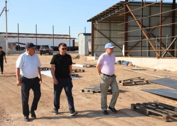 Сарыағашта өндірістік парк құрылысы қарқынды жүріп жатыр